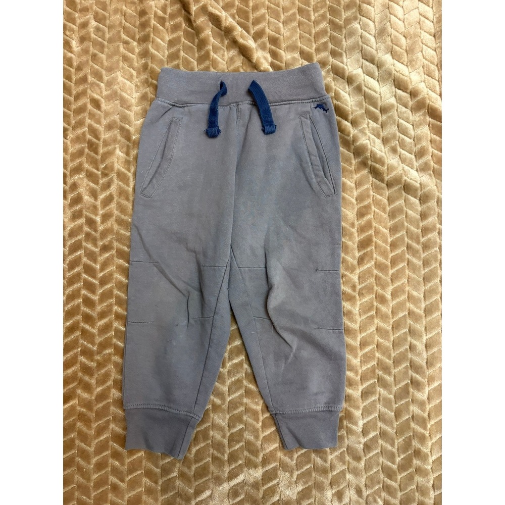 Tommy Bahama Jogger Pants Size 4 XS Grey Fleece Lined Drawstring Boys Sweatpants